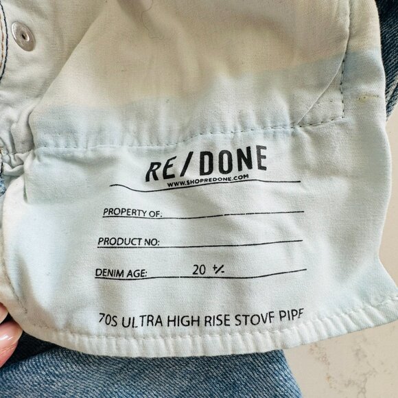Re/Done Ultra High Rise Stovepipe- Size 26 - Picture 4 of 4